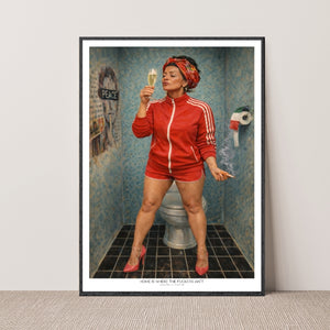 Kunstplakat - Home is where the fuckers ain`t