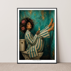 Kunstplakat - A Day at the Office