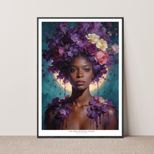 Kunstplakat - Live life in full colour
