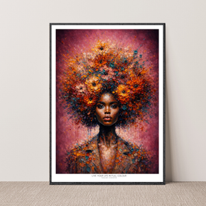 Kunstplakat - Live life in full colour