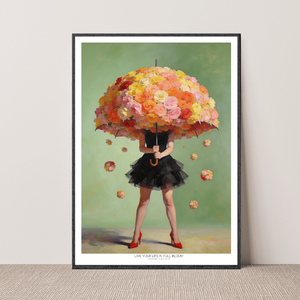 Kunstplakat - Live life in full bloom