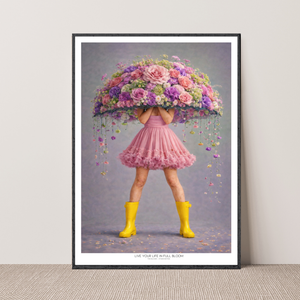 Kunstplakat - Live life in full bloom