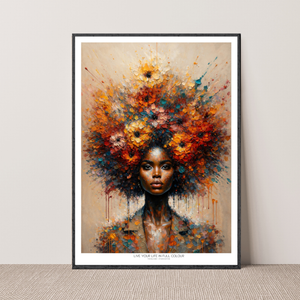 Kunstplakat - Live life in full colour