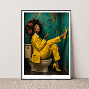 Kunstplakat - A Day at the Office