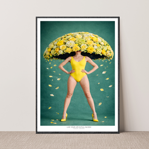 Kunstplakat - Live life in full bloom