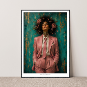 Kunstplakat - A Day at the Office