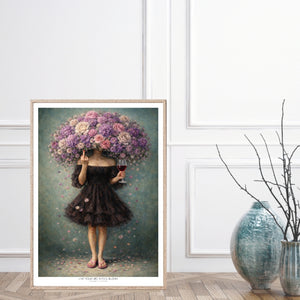 Kunstplakat - Lev livet i fuldt flor