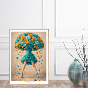 Kunstplakat - Live life in full bloom