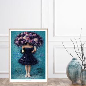 Kunstplakat - Live life in full bloom
