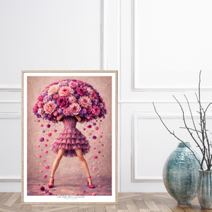 Kunstplakat - Live life in full bloom