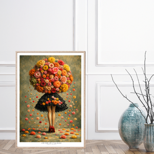 Kunstplakat - Live life in full bloom