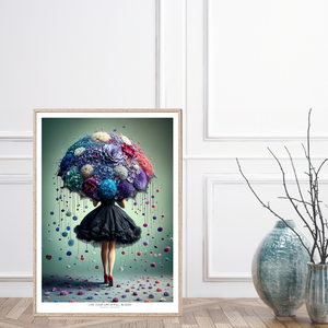 Kunstplakat - Live life in full bloom