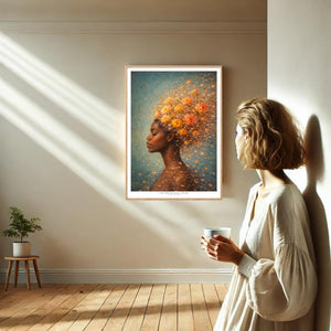 Kunstplakat - Lev livet i fuldt flor