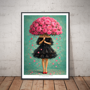 Kunstplakat - Live life in full bloom