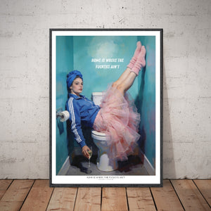 Kunstplakat - Home is where the fuckers ain`t