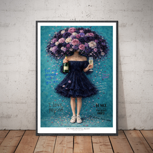 Kunstplakat - Live life in full bloom