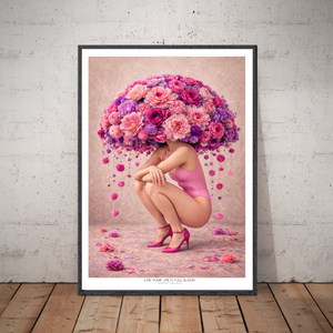 Kunstplakat - Live life in full bloom
