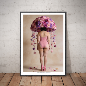 Kunstplakat - Live life in full bloom