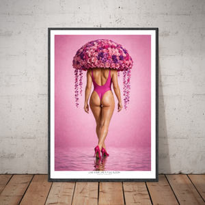 Kunstplakat - Live life in full bloom