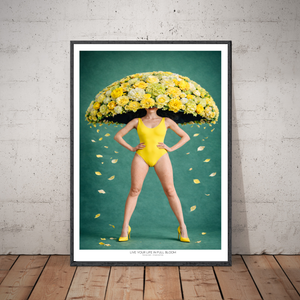 Kunstplakat - Live life in full bloom