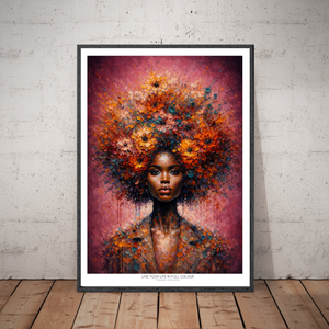 Kunstplakat - Live life in full colour