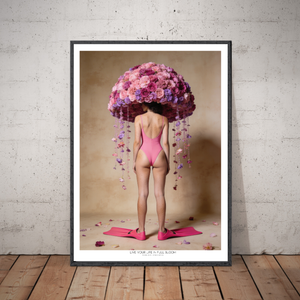 Kunstplakat - Live life in full bloom