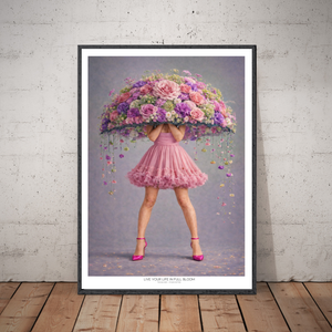 Kunstplakat - Live life in full bloom