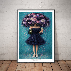 Kunstplakat - Live life in full bloom