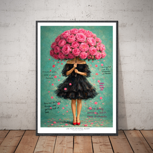 Kunstplakat - Live life in full bloom