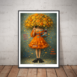 Kunstplakat - Live life in full bloom