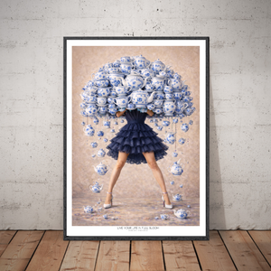 Kunstplakat - Live life in full bloom