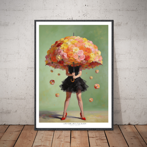 Kunstplakat - Live life in full bloom