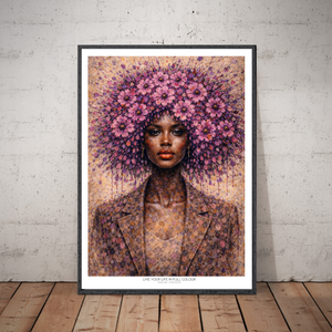 Kunstplakat - Live life in full colour