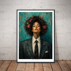 Kunstplakat - A Day at the Office