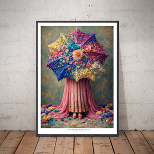 Kunstplakat - Live life in full bloom