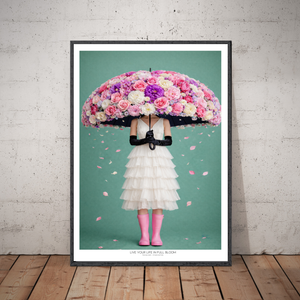 Kunstplakat - Live life in full bloom