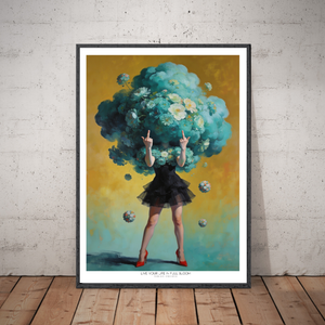 Kunstplakat - Live life in full bloom