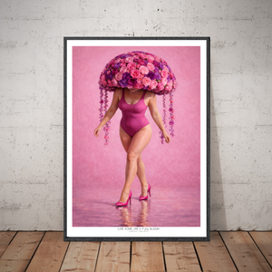 Kunstplakat - Live life in full bloom
