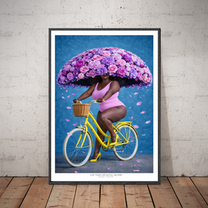 Kunstplakat - Live life in full bloom