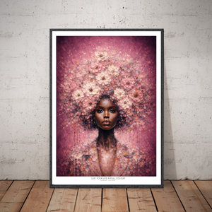 Kunstplakat - Live life in full colour