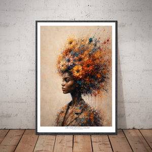 Kunstplakat - Live life in full colour
