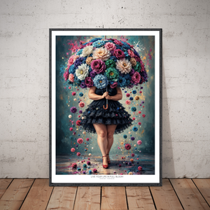 Kunstplakat - Live life in full bloom