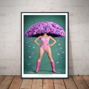 Kunstplakat - Live life in full bloom