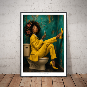 Kunstplakat - A Day at the Office