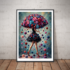 Kunstplakat - Live life in full bloom