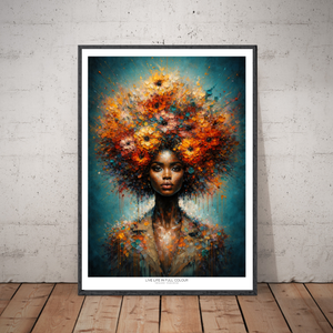 Kunstplakat - Live life in full colour